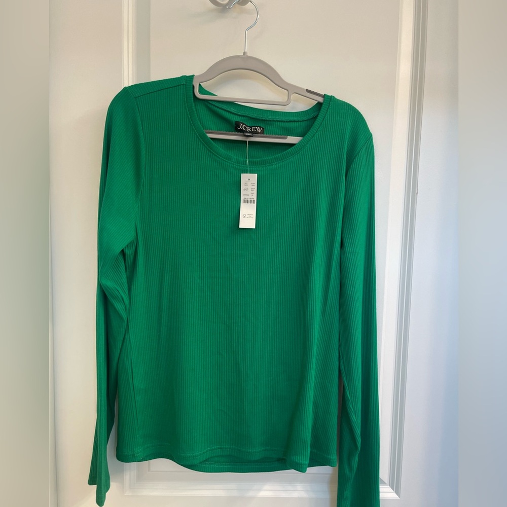 JCREW long sleeve t shirt in vintage rib!